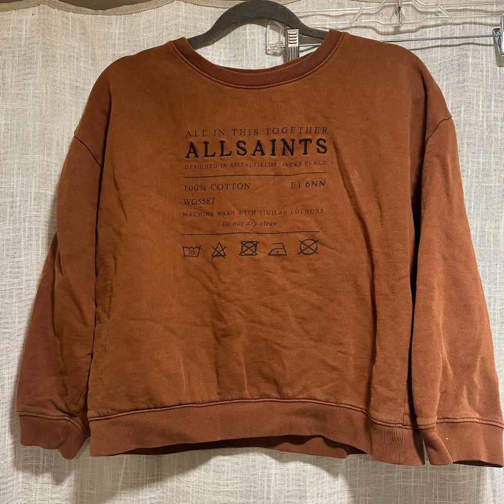 Allsaints lightly worn sweatshirt